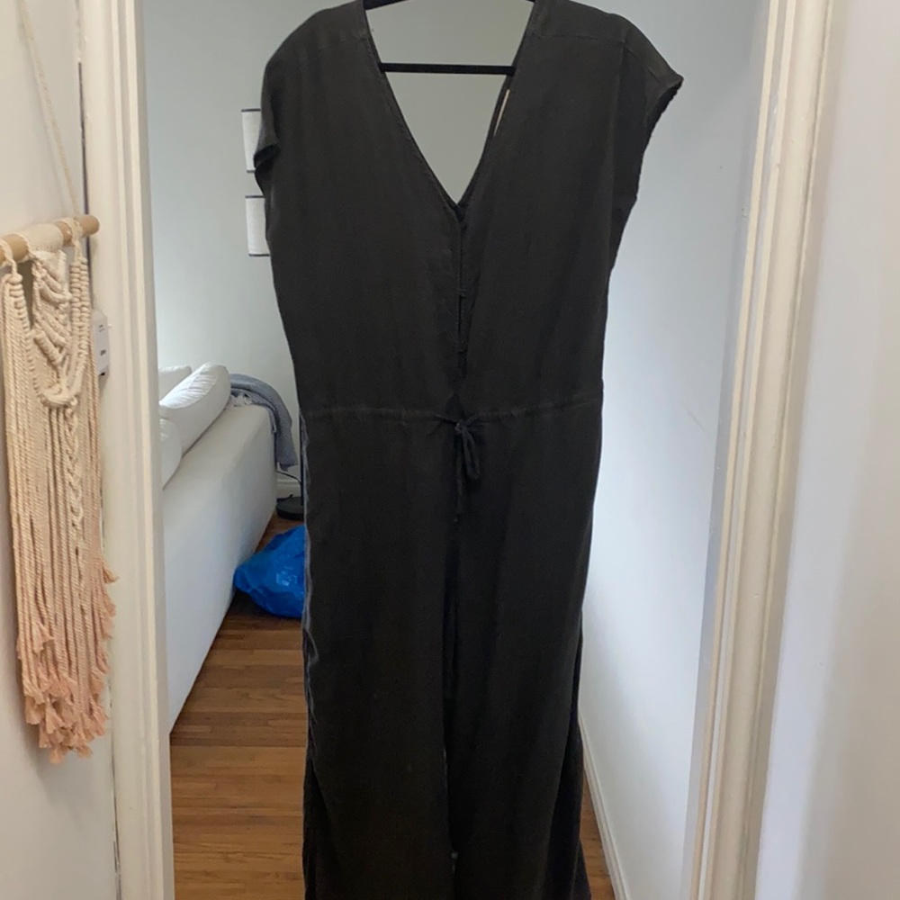 Navy blue oversized romper